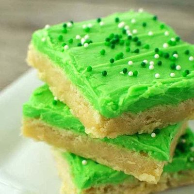 Green Sugar Cookie Bars