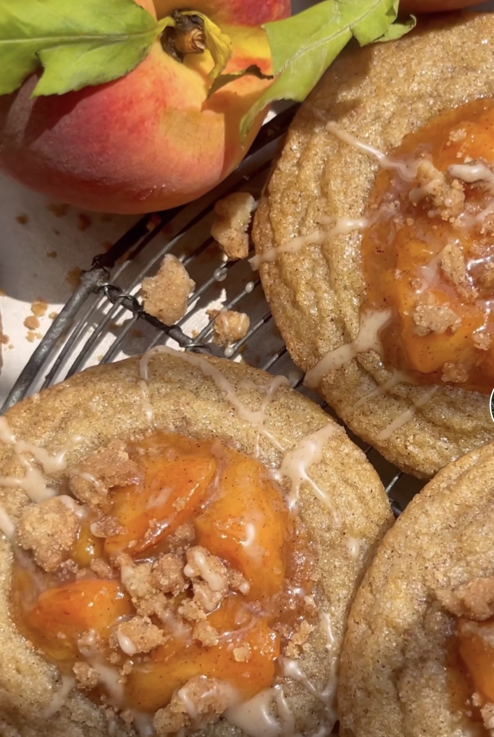 Peach Cobbler Cookies