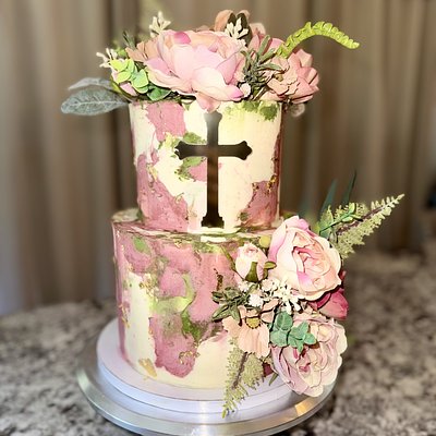 Custom Two Tiered Cake 