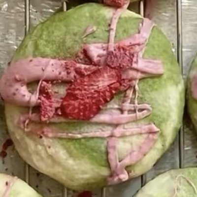 strawberry matcha cookie 