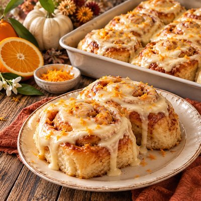 🍊 Sourdough Orange Rolls