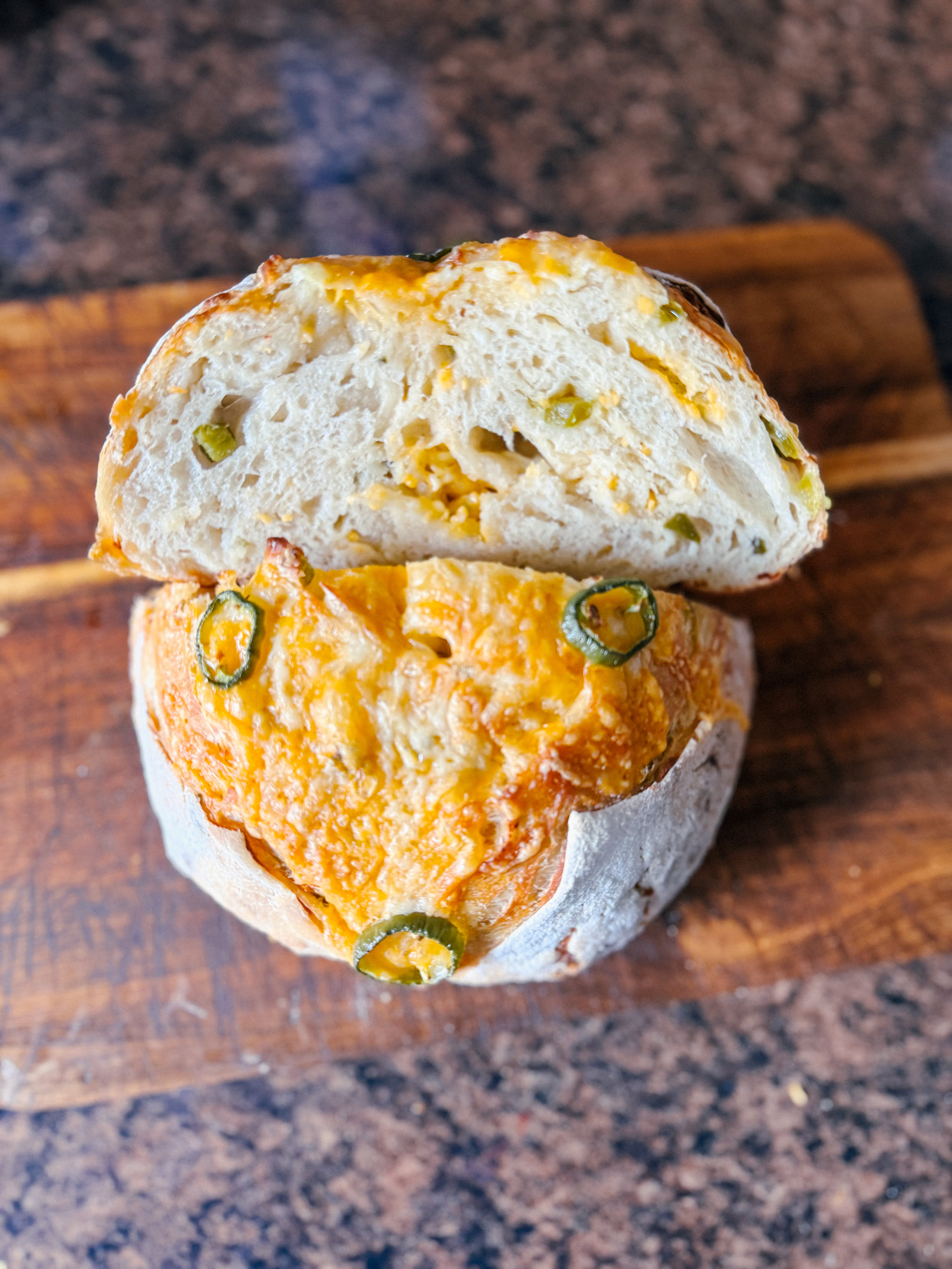 Jalapeno Cheddar Sourdough Boule