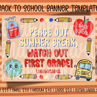 Peace Our Summer Back To School Painted Banner