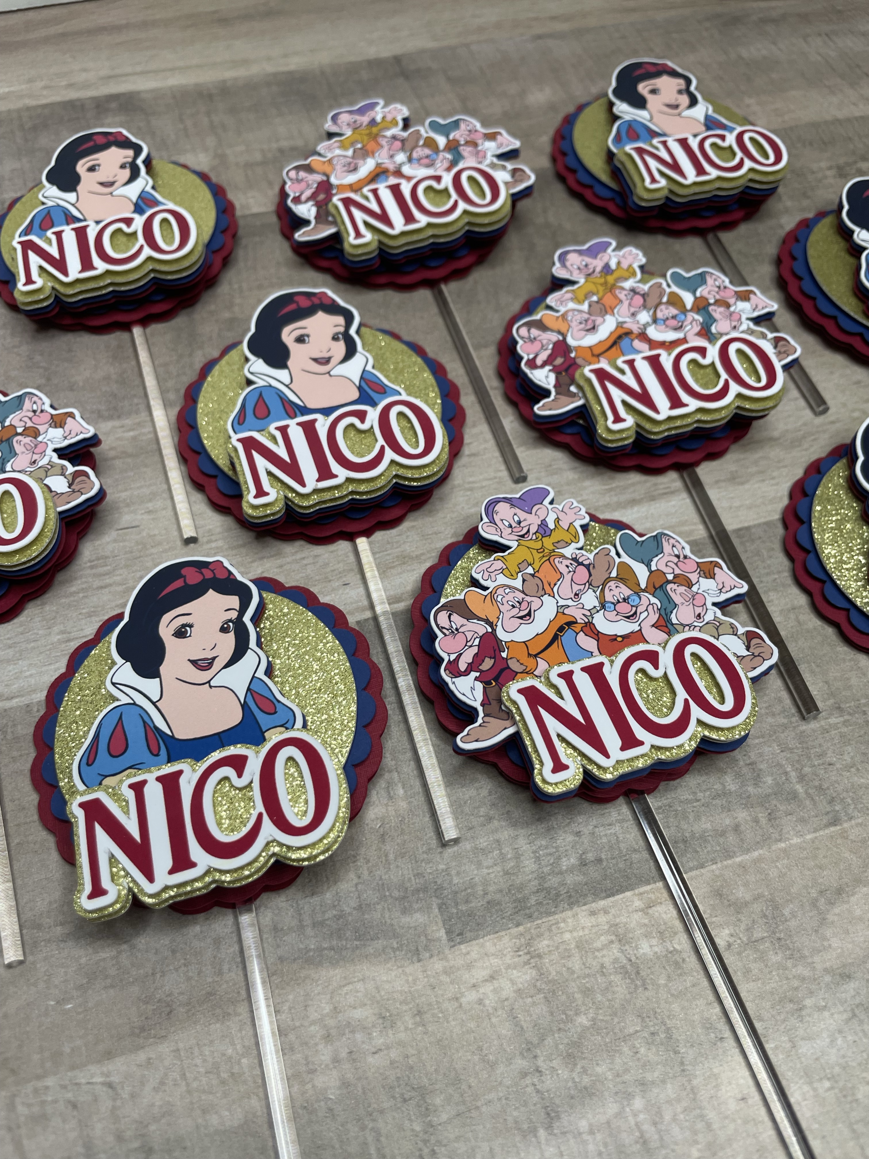 Dozen 3D Cupcake Toppers