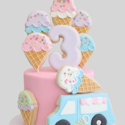 6 Inch Signature Cookie Topper Cake