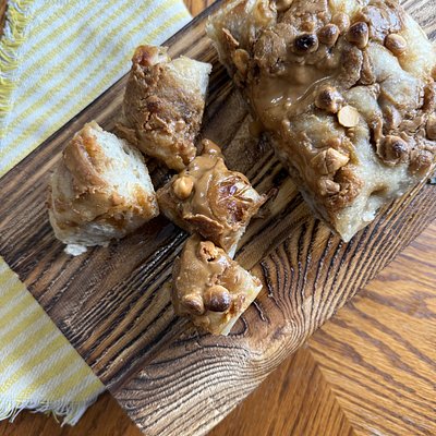 Butterscotch + Cookie Butter Focaccia