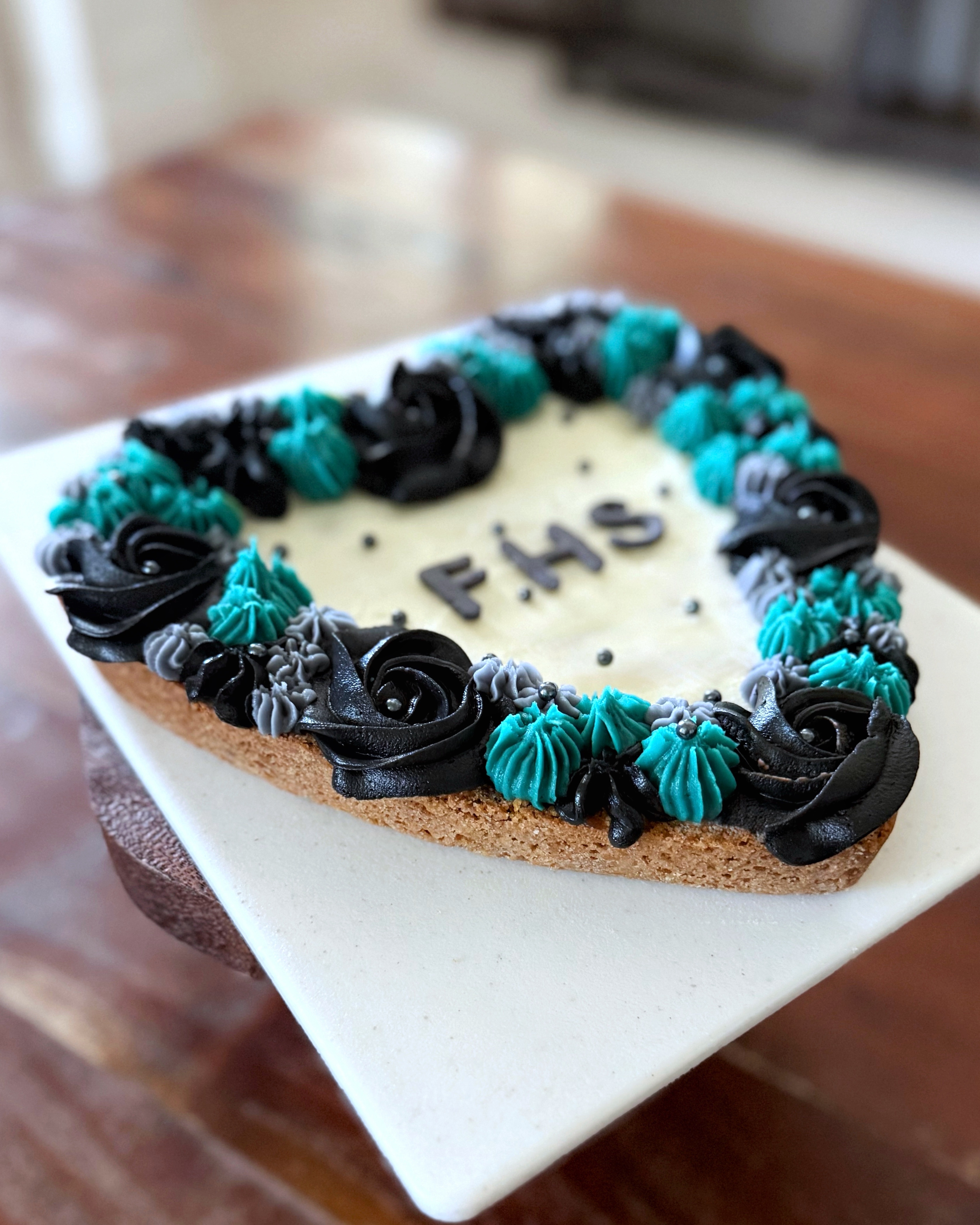 8” School Chocolate Chip Cookie Cake with Buttercream (serves 8-10)