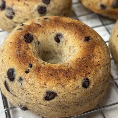 Vegan Banana Choc Chip Donuts - Half-Dozen (6)