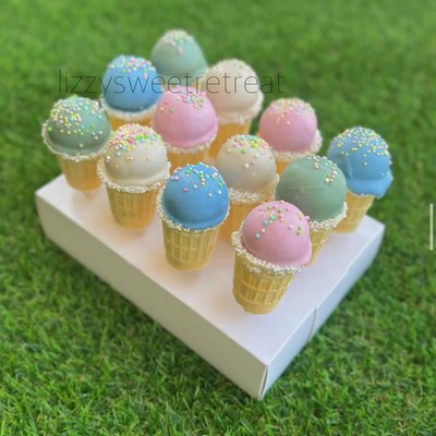 Ice cream cake pops 