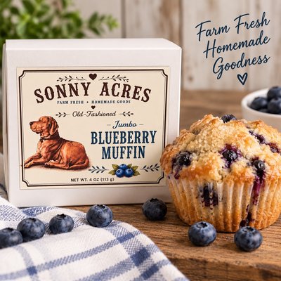 Sonny Acres Jumbo Blueberry Muffin