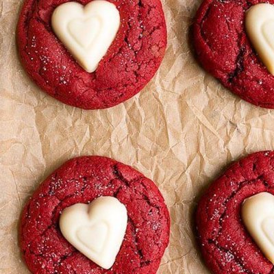 6 Red Velvet Cookies 