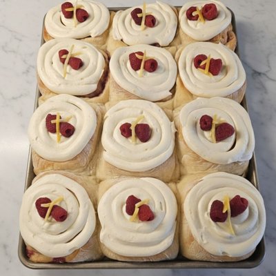Raspberry Lemon Rolls