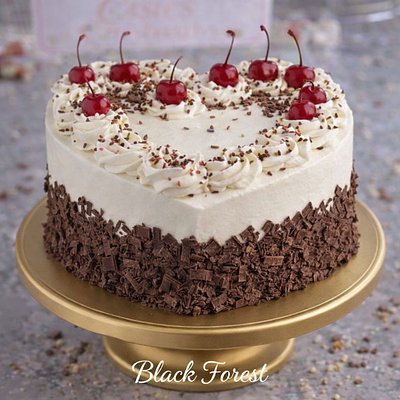 Black Forest Heart Cake 