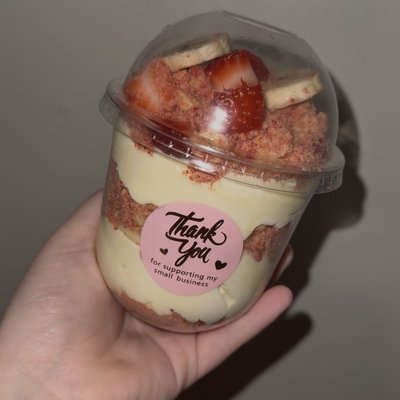 Strawberry Crunch Banana pudding