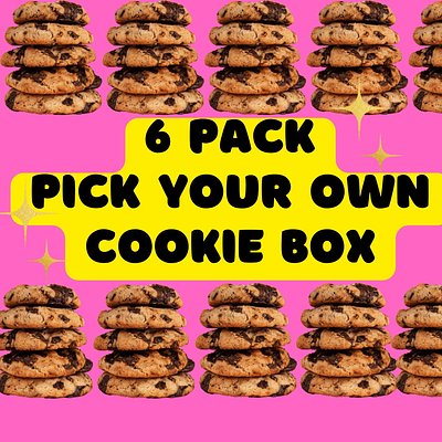 1/2 Dozen Of XL Cookies (Pick Your Own) Box 