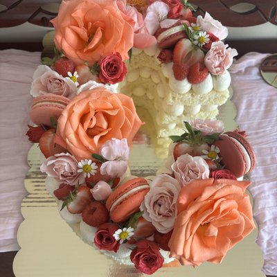 Custom Letter Or Number Cake
