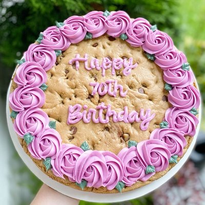 8” Round Double Layer Cookie Cake