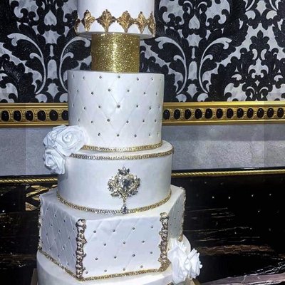 5 Tier Wedding Cake 