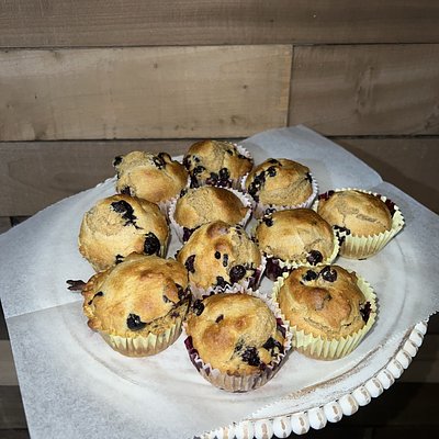 Blueberry Sourdough muffins