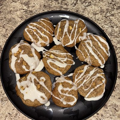 Glazed Apple Spice Cookies