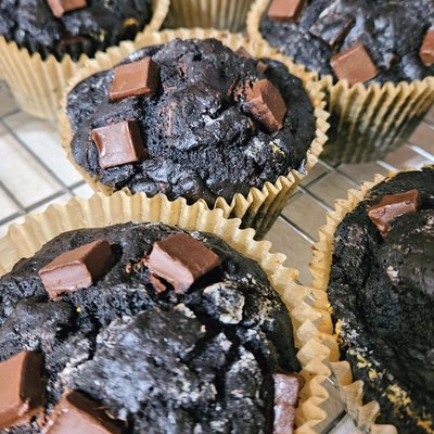 Dark Chocolate Espresso Muffins (6 Jumbo)