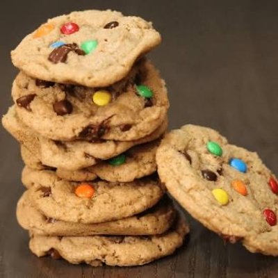 M&M Sourdough Cookies