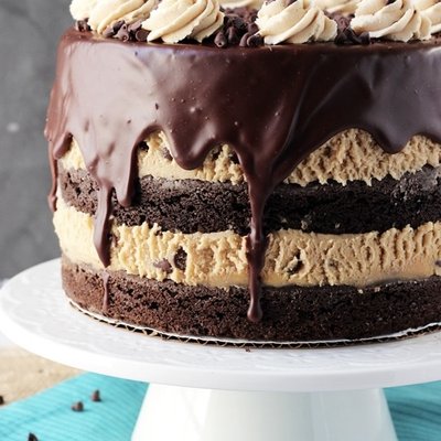Peanut Butter Cookie Dough Layer Cake