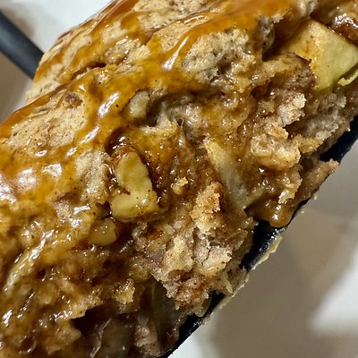 Salted Caramel Apple Pecan Sourdough Scones