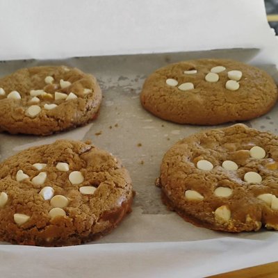 Gingerbread White Chocolate Cookies