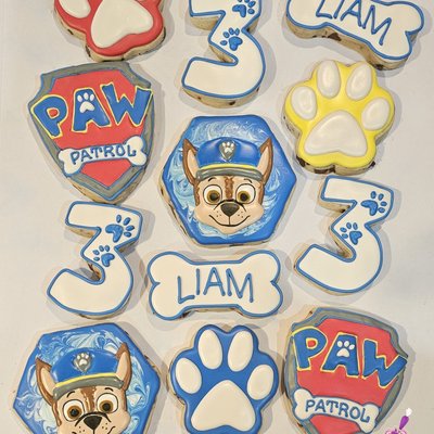 Paw Patrol Birthday Sugar Cookies