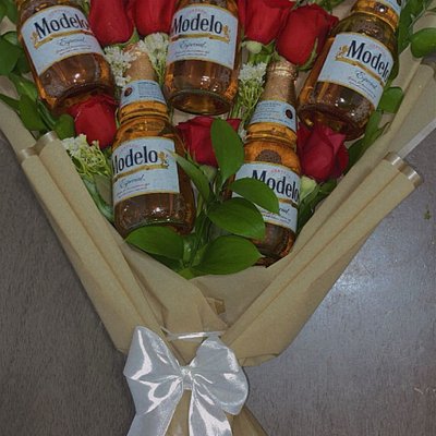 Rose / Beer Bouquet 