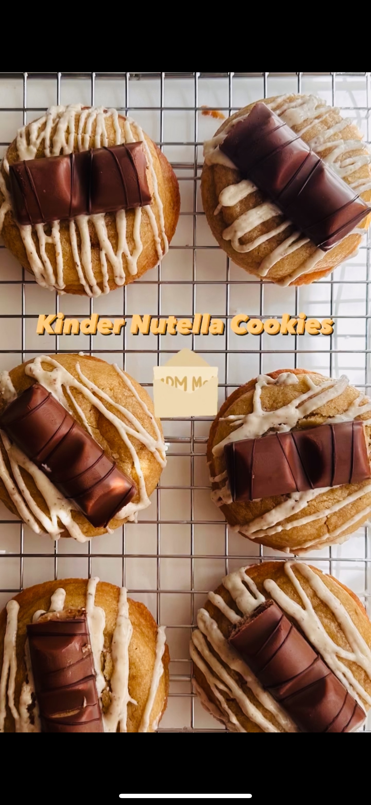 Kinder Nutella Cookies