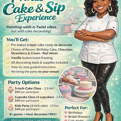 Private Cake & Sip Party