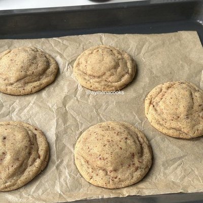 Browned Butter Snickerdoodle Cookies