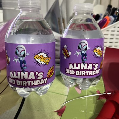 Bottle Water Custom Labels 
