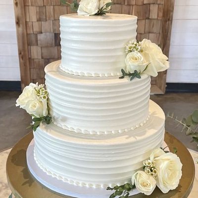 3-tiered Wedding Cake