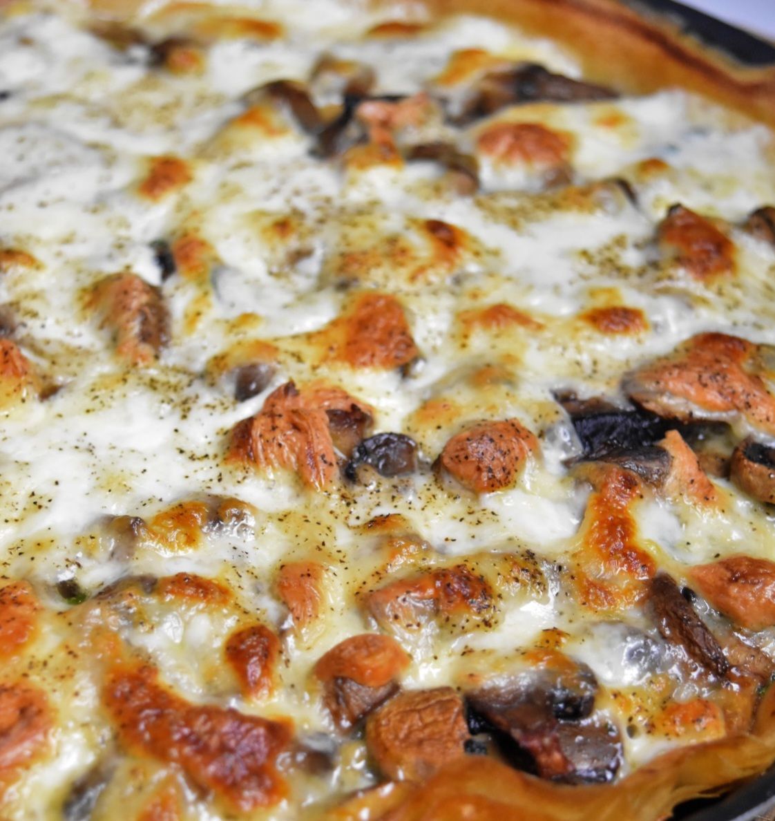 The Mushrooms Mozarella Quiche - 12"