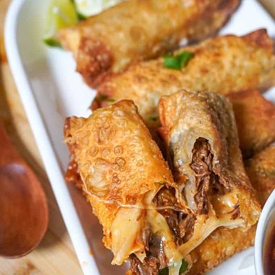 Beef Birria Egg Rolls