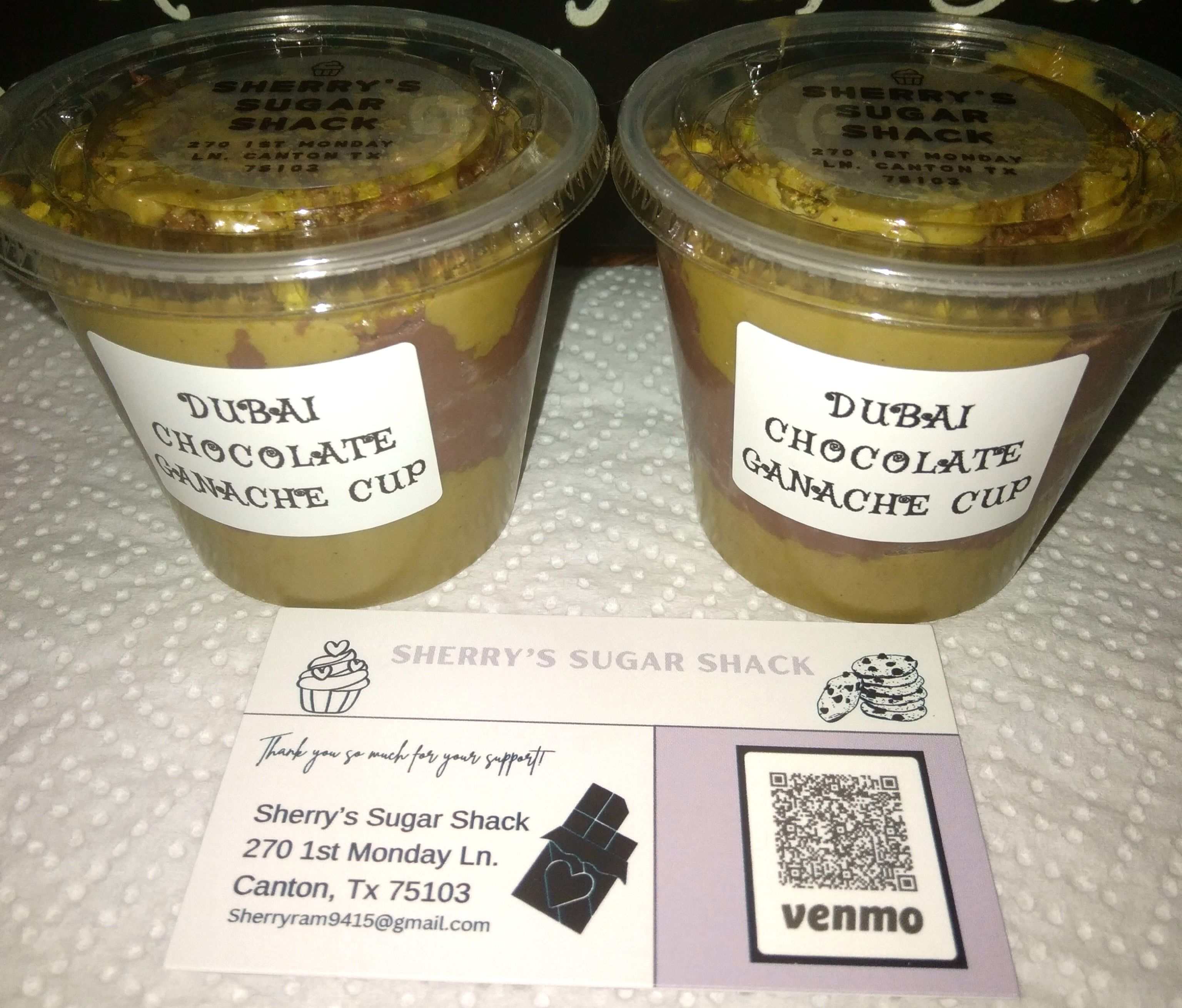 DUBAI CHOCOLATE GANACHE SAMPLER CUP 