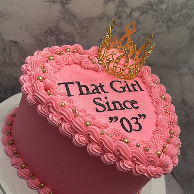 Basic Design Heart Cakes 8” 2 Layer  