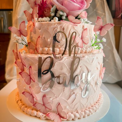 Two tier 3 Layer Cake 