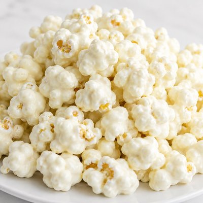 White Chocolate Covered Popcorn