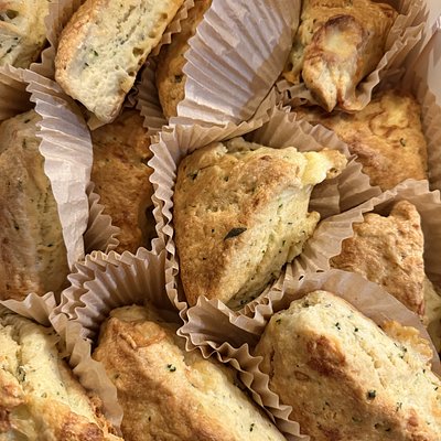Irish Cheddar And Fresh Herb Scones - 1 Dozen