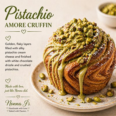 Pistachio Cruffin 