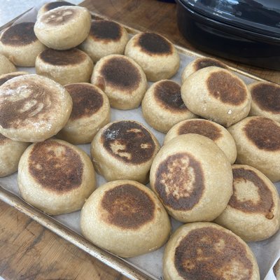 Sourdough English Muffins Half Dozen (6)