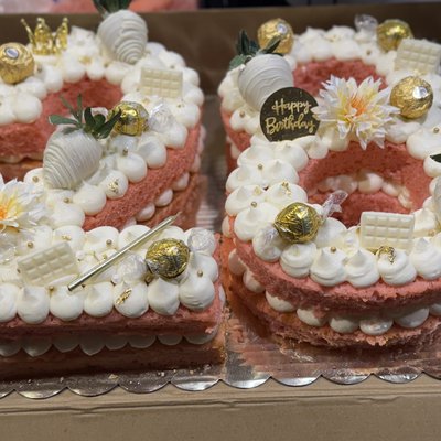 Double Letter Or Number Cake 