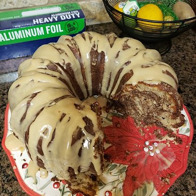 Chocolate Peanut Butter Bundt Cake