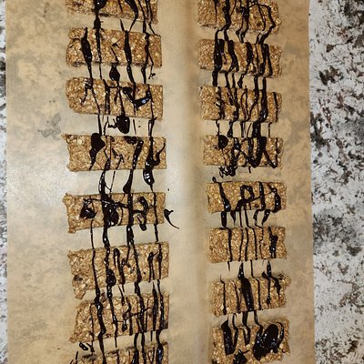 Peanut Butter Chocolate Chip Oat Bars 8x8 Pan