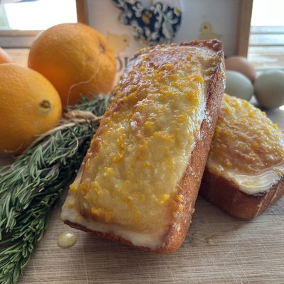 Orange Sunrise Loaf W/ Orange Glaze