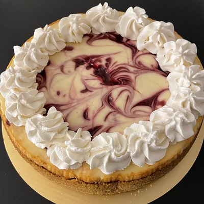 Classic 9" Raspberry Swirl Cheesecake 